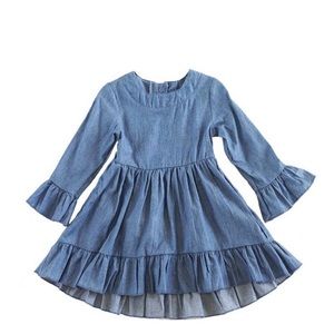 Denim hi-lo dress